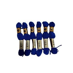 DMC Tapestry Wool Blue 7796 New 6 Skeins